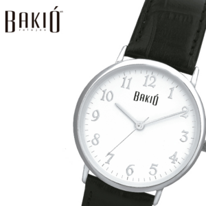 RK-009, Reloj ejecutivo marca bakio, caja de acero inoxidable, correa de piel, maquinaria de alta precision y resistente al agua ( 5 atm ), incluye estuche de lujo bakio