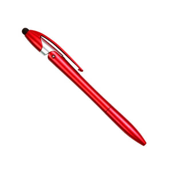BL-088, Boligrafo de plástico con tinta negra, touch y diseno base para celular, colores: azul, negro, rojo y verde