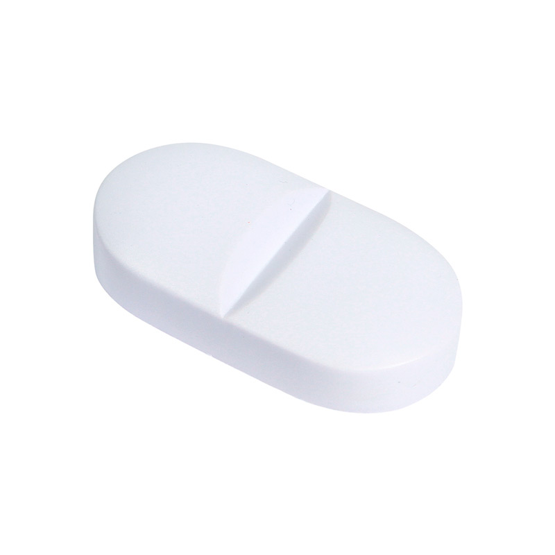 SB-021B, Figura antiestrés en forma de pastilla, fabricada en poliuretano.