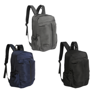 TX-183, Backpack fabricada en poliéster y nylon, con bolso frontal con cierre, bolsillos laterales con jareta y tirantes ajustables.