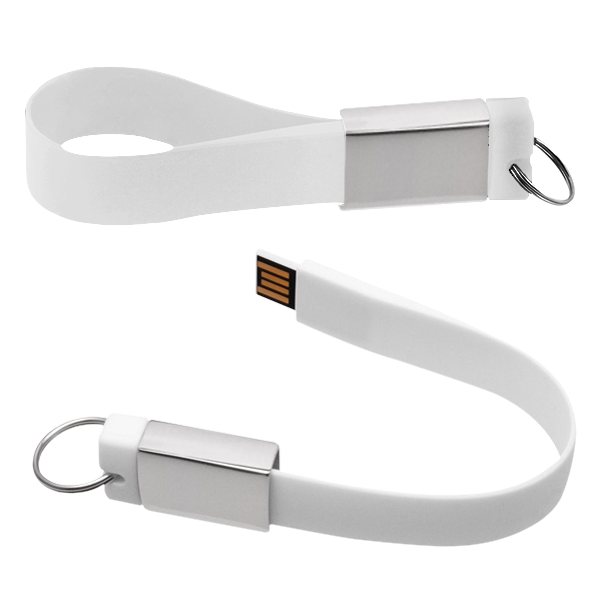 USB038-08GB, USB llavero de silicon con placa metalica. Capacidad 4 y 8 GB.