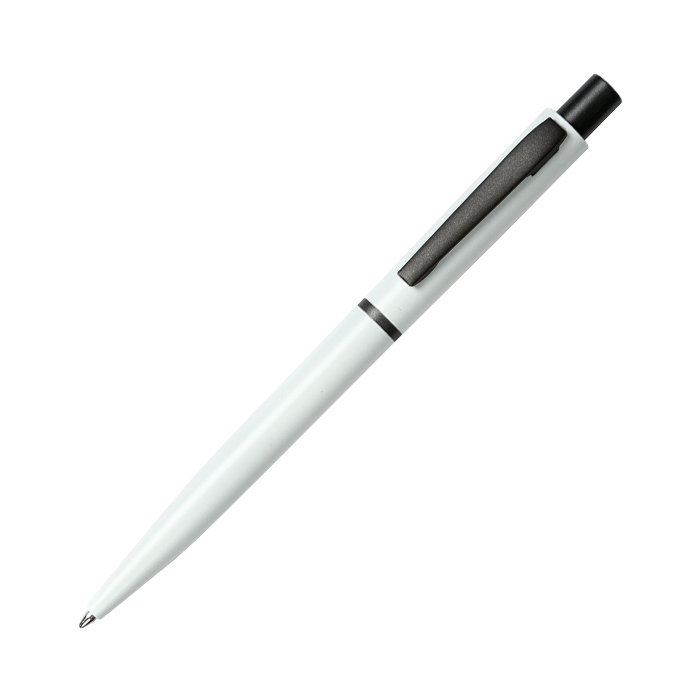 BL-130, Bolígrafo retráctil con barril de aluminio, botón y clip cromados, tinta de escritura negra.