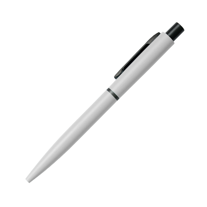BL-130, Bolígrafo retráctil con barril de aluminio, botón y clip cromados, tinta de escritura negra.